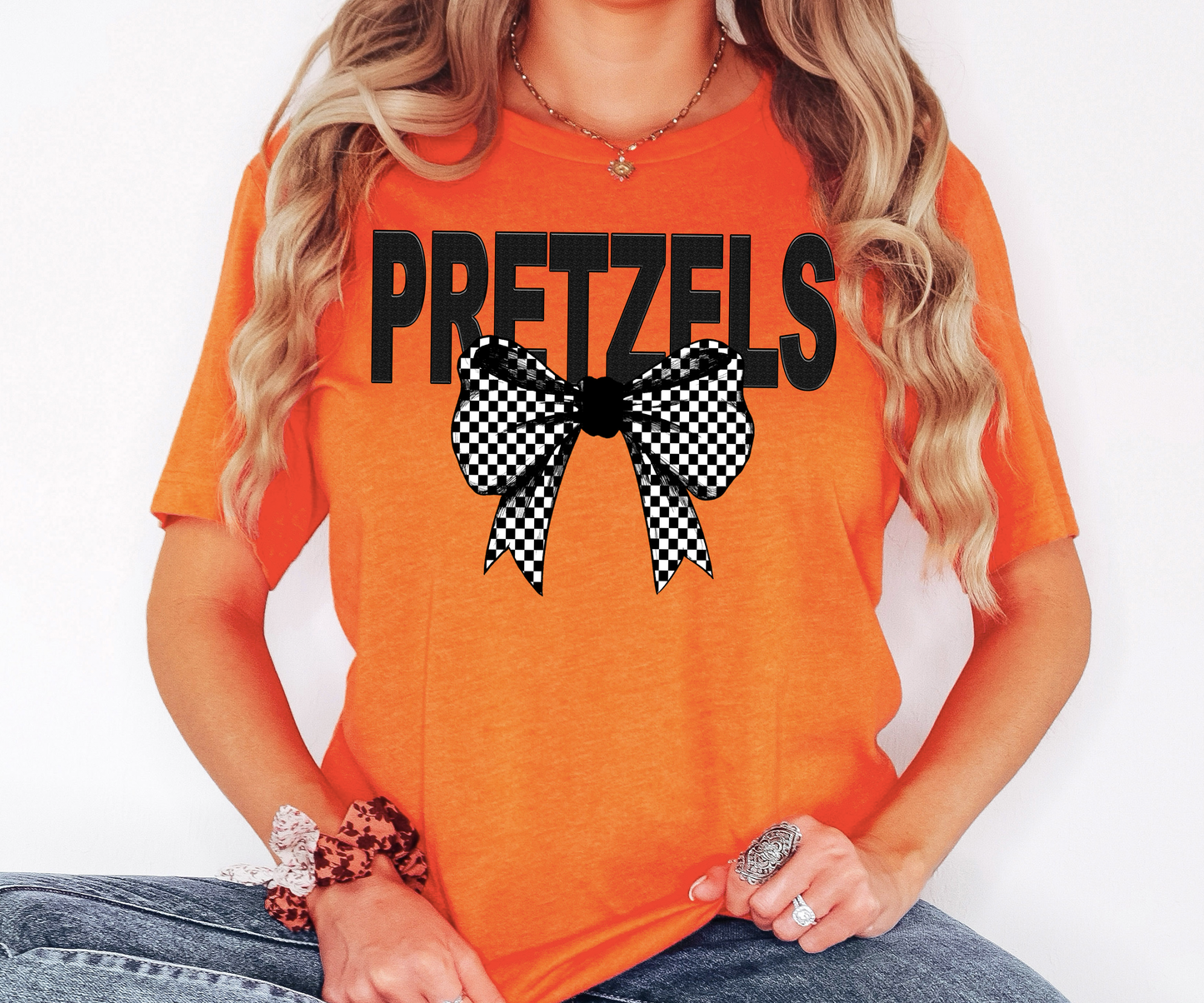 Pretzels Coquette Checker Bow Digital Download