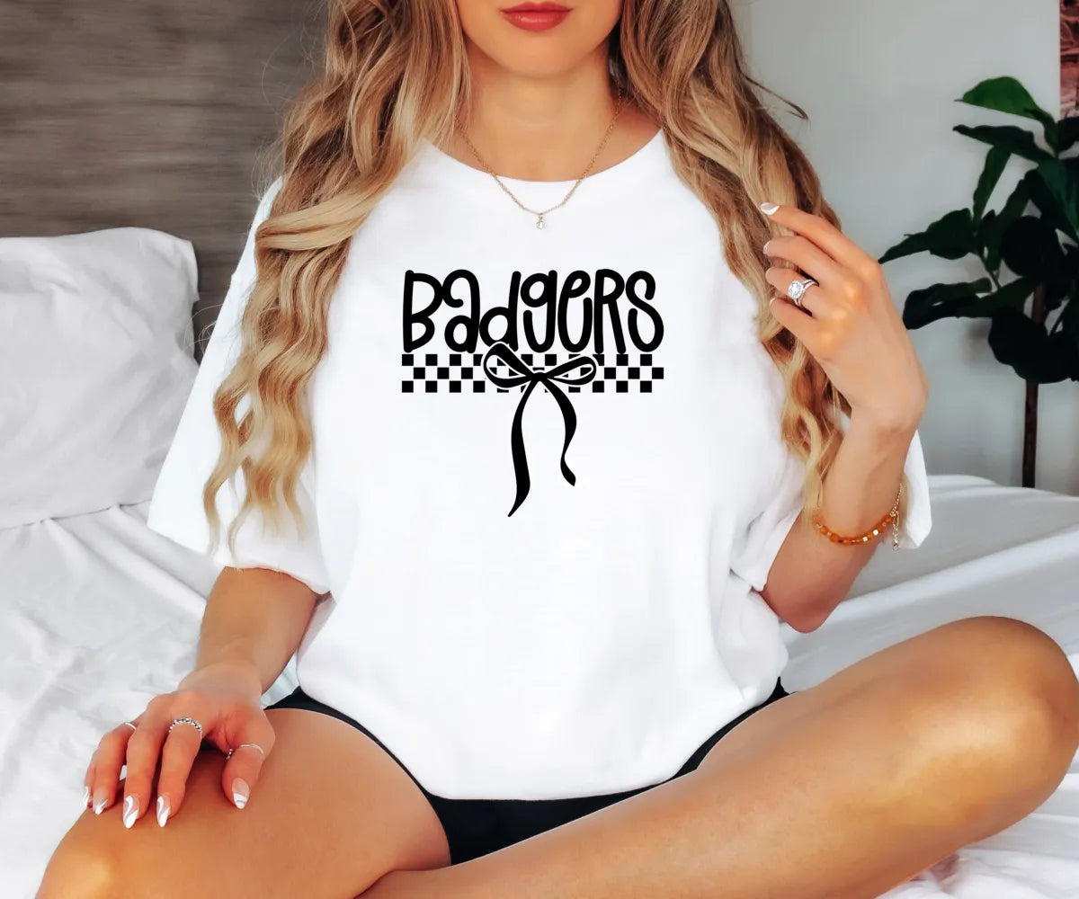 Badgers Simple Bow PNG Digital Download