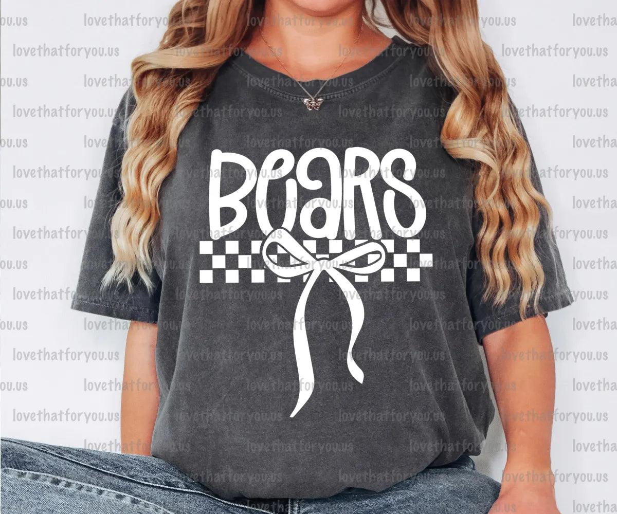 Bears Simple Bow PNG Digital Download