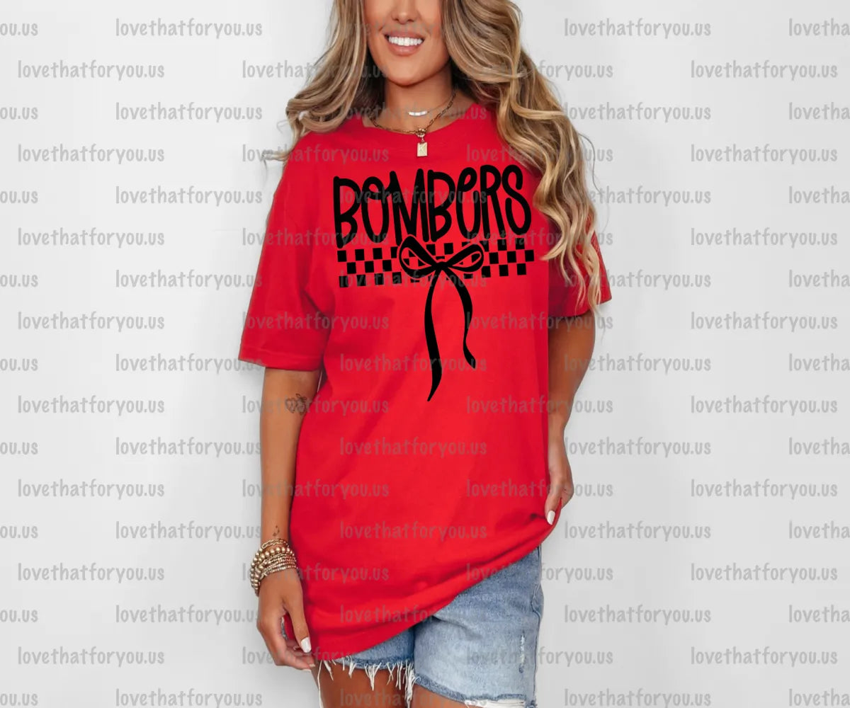 Bombers Simple Bow PNG Digital Download