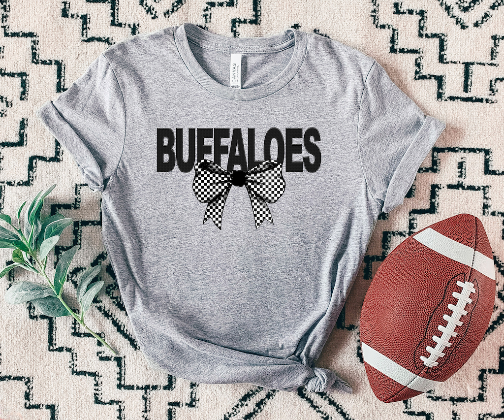 Bobcats Coquette Checker Bow Digital Download