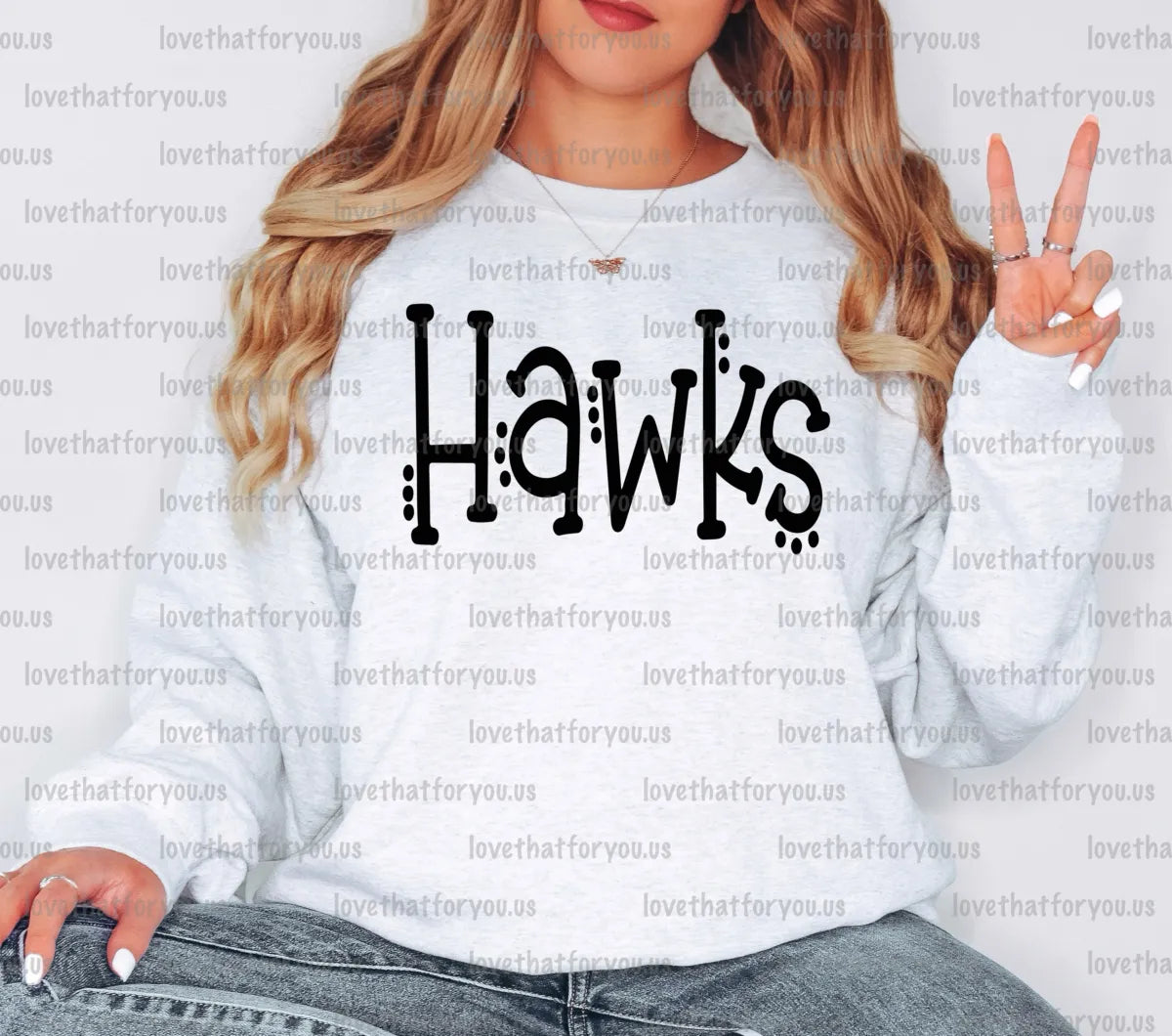 Hawks Dotted Doodle Digital Download