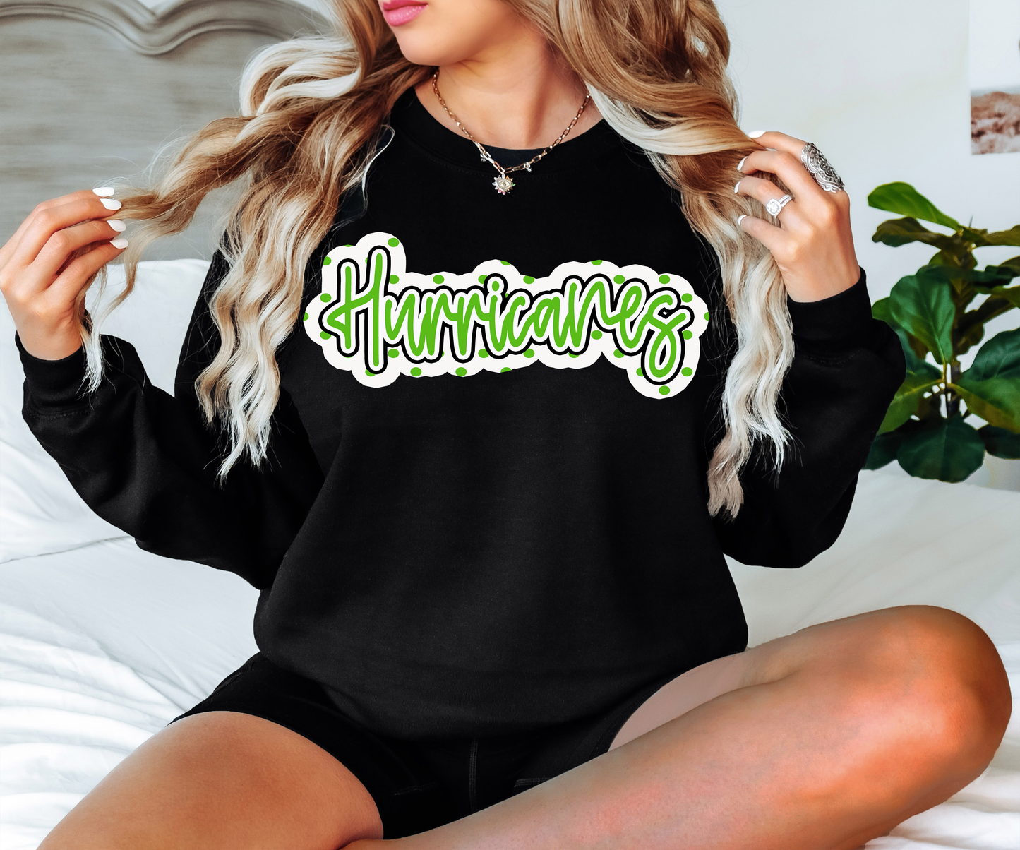 Hurricanes Outline Polka Dot Digital Download