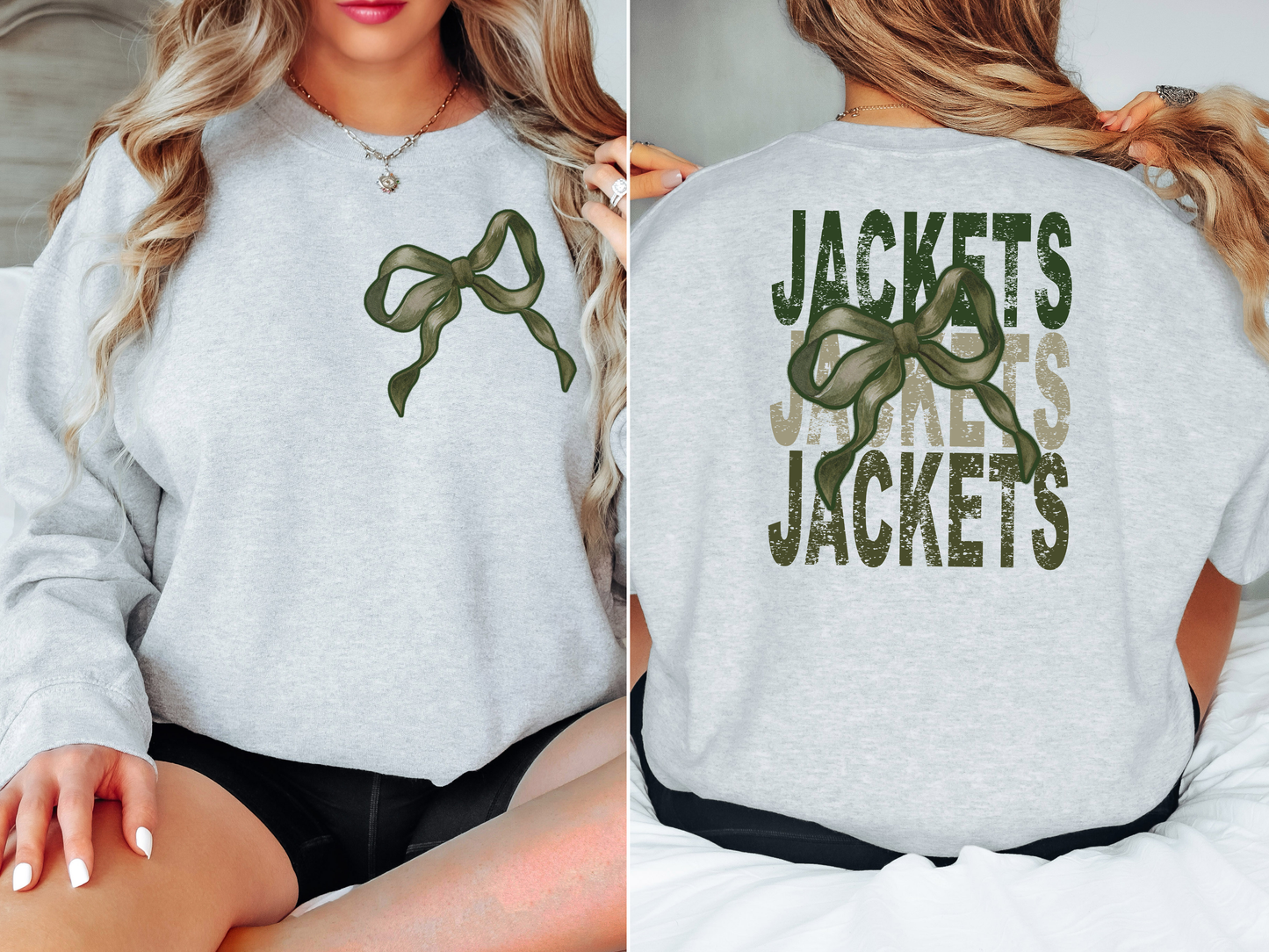 Jackets Repeat Camo Green Bow Digital Download