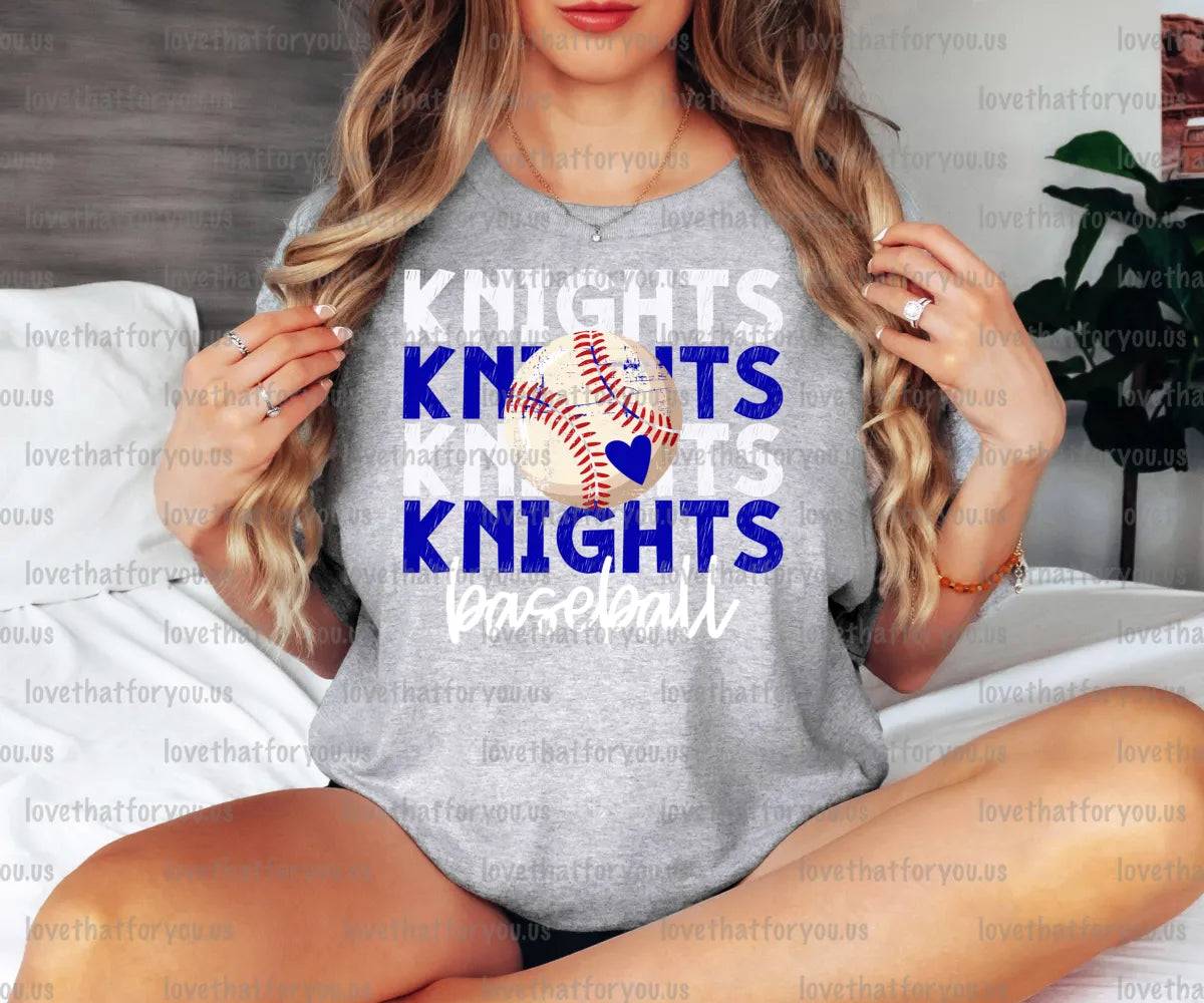 Knights Baseball Repeating Digital Download