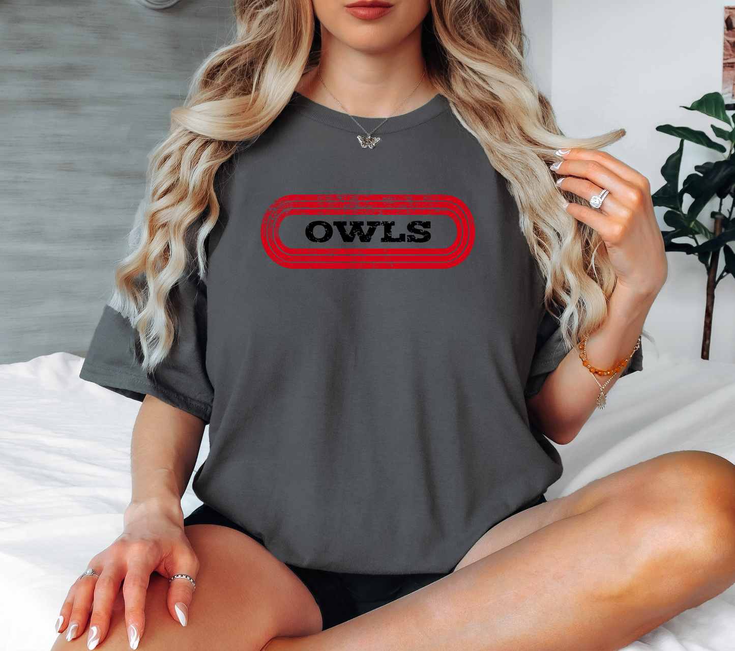 Owls Retro Oval Digital Download