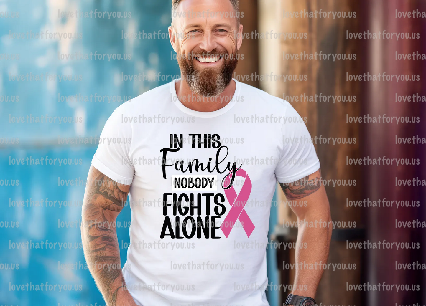 Pink Ribbon In this Family No One Fights Alone Digital Download