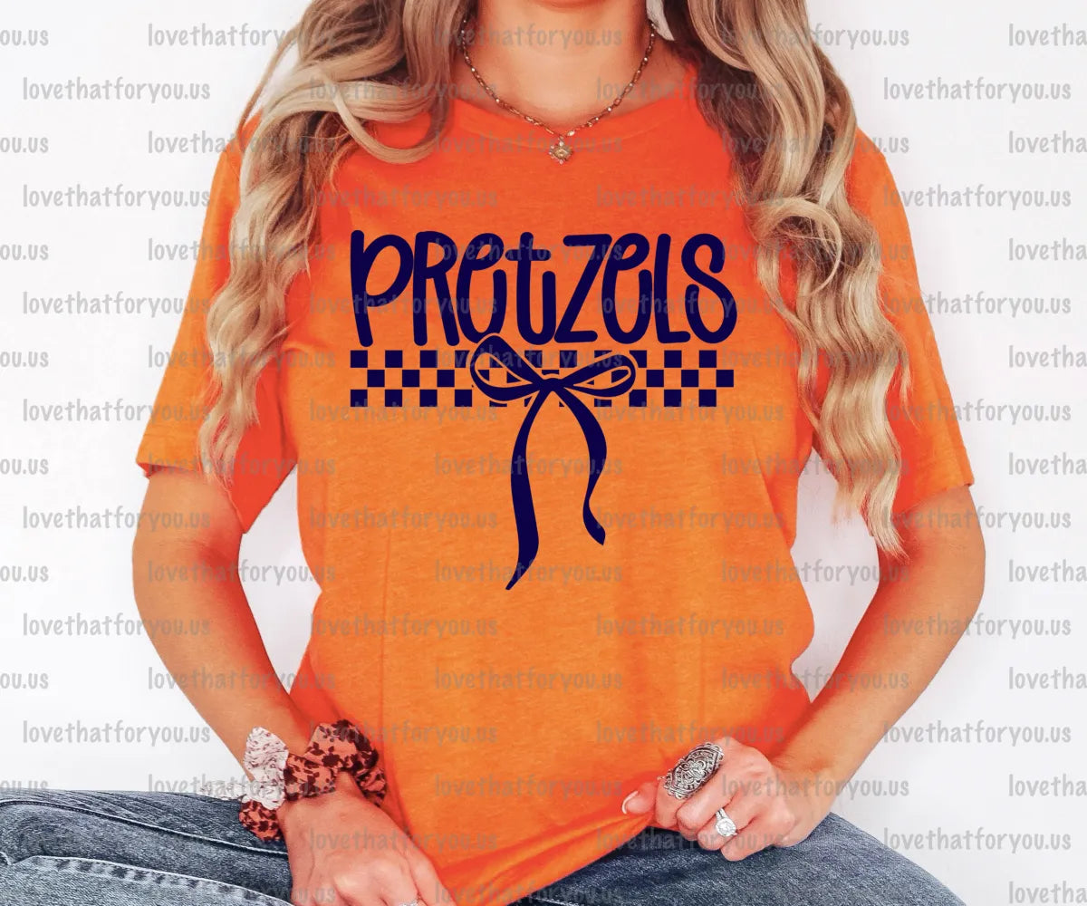 Pretzels Simple Bow PNG Digital Download