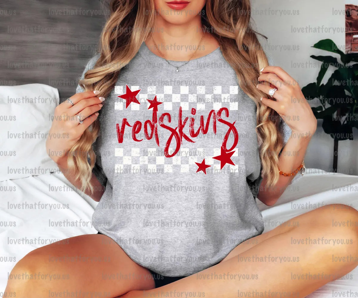 Redskins Checker Star Digital Download
