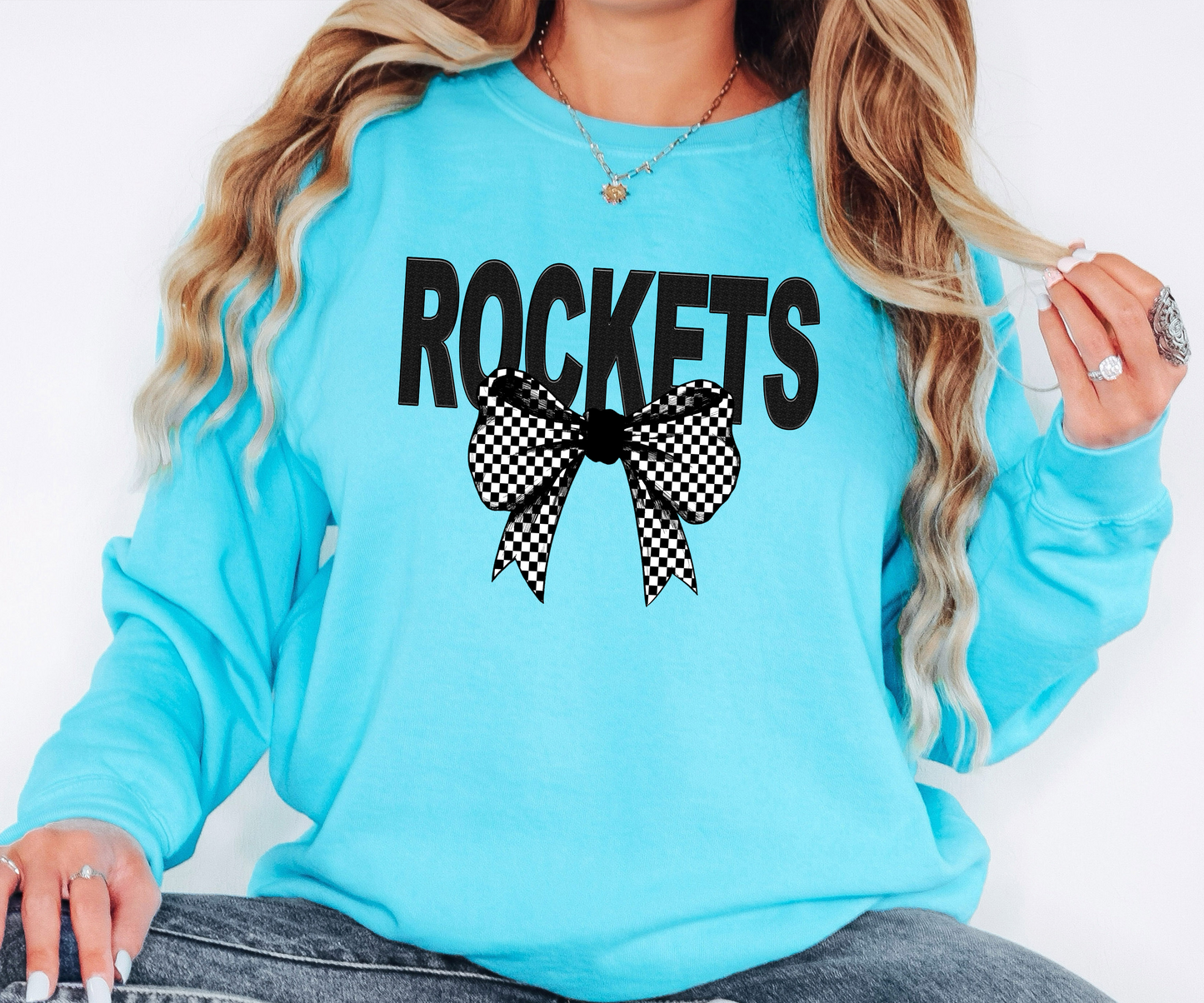 Rockets Coquette Checker Bow Digital Download