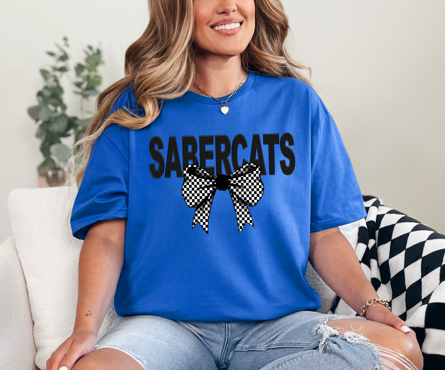 Sabercats Coquette Checker Bow Digital Download