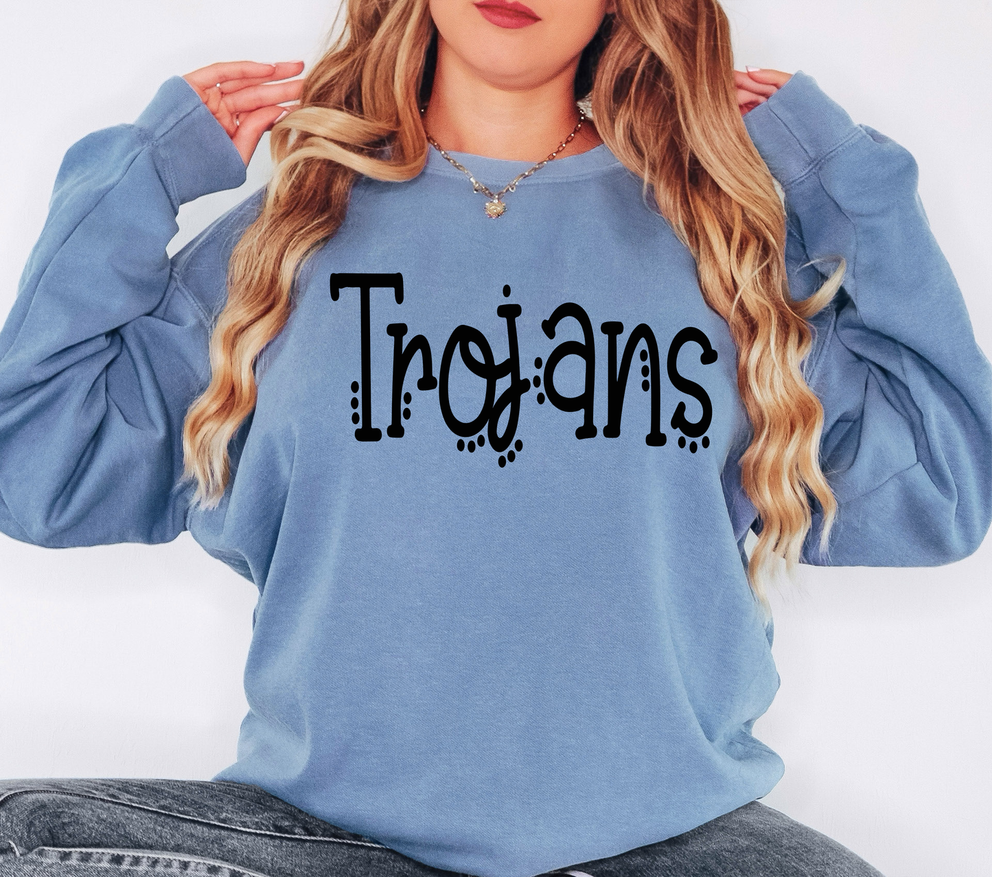 Trojans Dotted Doodle PNG Digital Download