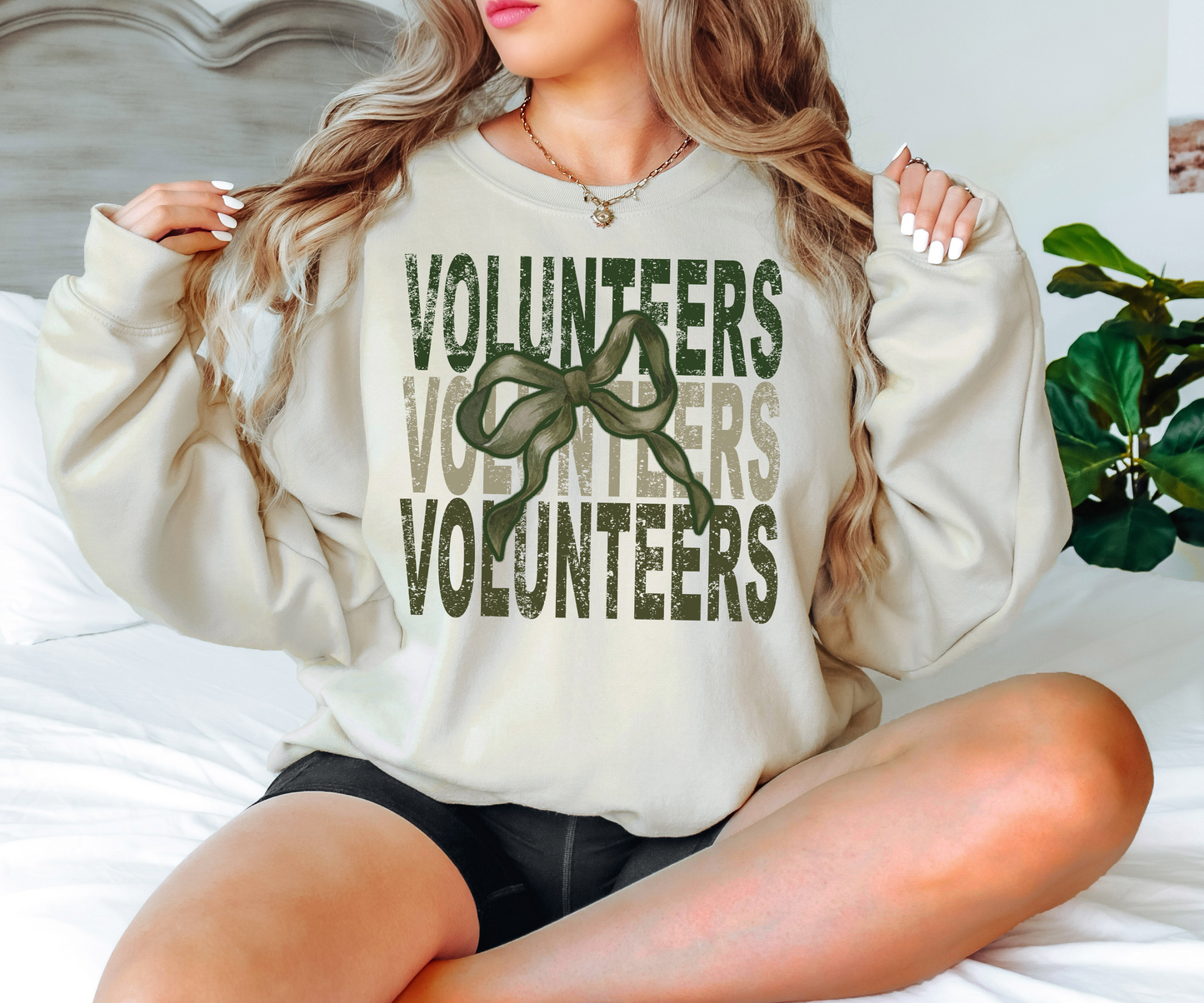 Volunteers Repeat Camo Green Bow Digital Download