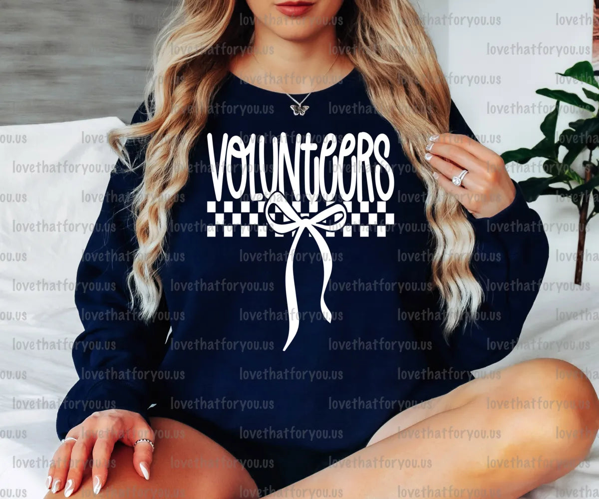 Volunteers Simple Bow PNG Digital Download