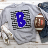 Bluejays Funky Repeat Royal Blue/Black Digital Download