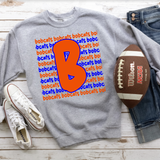 Bobcats Funky Repeat Orange/Blue Digital Download