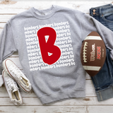 Bombers Funky Repeat Red/White Digital Download