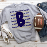Bruins Funky Repeat Navy/Vegas Gold Digital Download