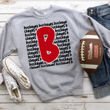 Buckeyes Funky Repeat Red/Black Digital Download