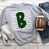 Bulldogs Funky Repeat Dark Green/White Digital Download