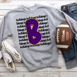 Bulldogs Funky Repeat Purple-Gold/Black Digital Download