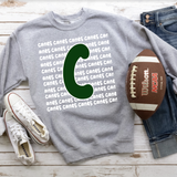 Canes Funky Repeat Dark Green/White Digital Download