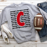 Chargers Funky Repeat Red/Black Digital Download