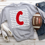 Chargers Funky Repeat Red/White Digital Download