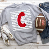 Commodors Funky Repeat Red/White Digital Download