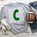 Cougars Funky Repeat Green/White Digital Download