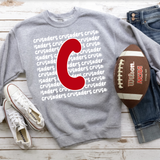 Crusaders Funky Repeat Red/White Digital Download