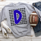 Devils Funky Repeat Royal Blue/Black Digital Download