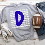 Devils Funky Repeat Royal Blue/White Digital Download