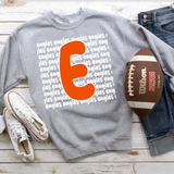 Eagles Funky Repeat Orange/White Digital Download