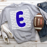 Eagles Funky Repeat Royal Blue/White Digital Download