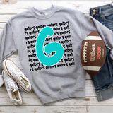 Gators Funky Repeat Teal/Black Digital Download