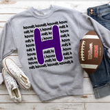 Hounds Funky Repeat Purple/Black Digital Download