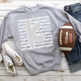Knights Funky Repeat Light Gray/White Digital Download