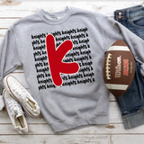 Knights Funky Repeat Red/Black Digital Download
