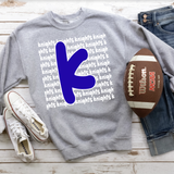 Knights Funky Repeat Royal Blue/White Digital Download