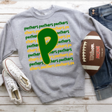 Panthers Funky Repeat Green/Gold Digital Download