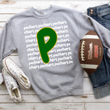 Panthers Funky Repeat Green-Gold/White Digital Download