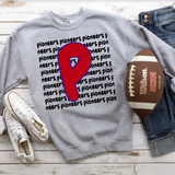Pioneers Funky Repeat Red-Royal Blue/Black Digital Download