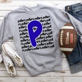 Potters Funky Repeat Royal Blue/Black Digital Download