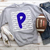 Potters Funky Repeat Royal Blue/White Digital Download