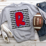 Red Hawks Funky Repeat Red-Royal Blue/Black Digital Download
