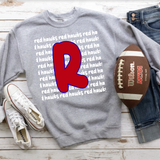 Red Hawks Funky Repeat Red-Royal Blue/White Digital Download