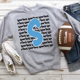 Spartans Funky Repeat Columbia Blue/Black Digital Download