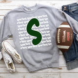 Spartans Funky Repeat Dark Green/White Digital Download