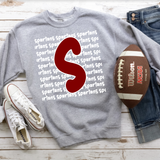 Spartans Funky Repeat Maroon/White Digital Download